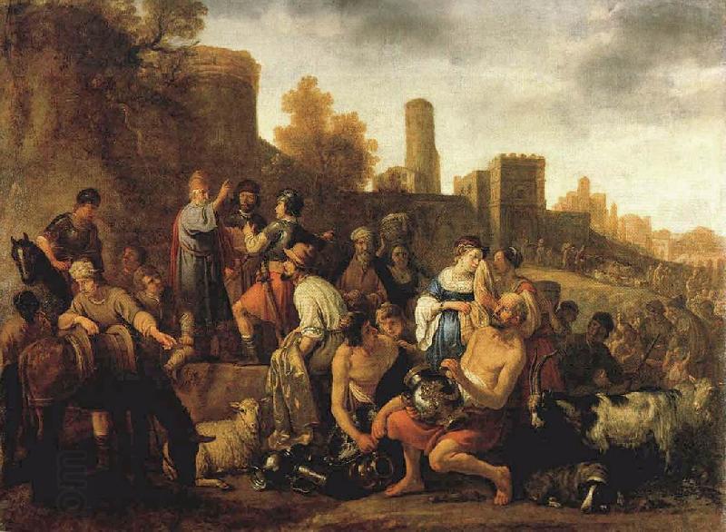 MOEYAERT, Claes Cornelisz. Moses Ordering the Slaughter of the Midianitic ag China oil painting art